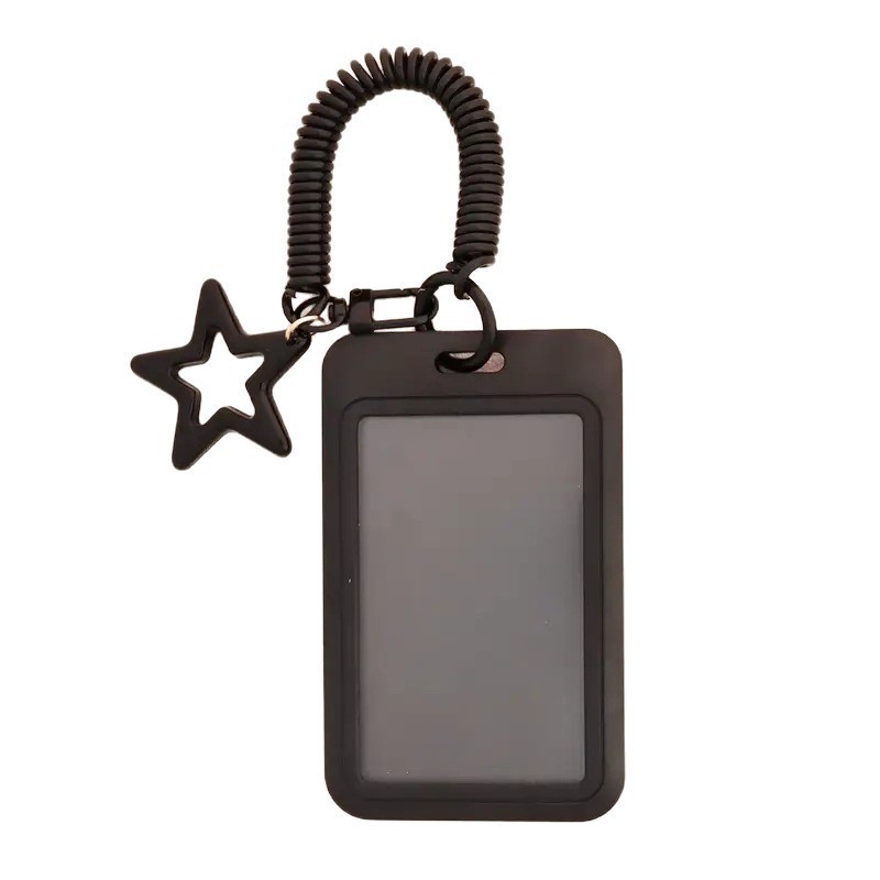 الحد الأدنى من لون الطالب بطاقة المدرسة مجموعة واقية من فقدان ثلاثة بوصة عرض حقيبة صغيرة قلادة بطاقة الهوية مجموعة