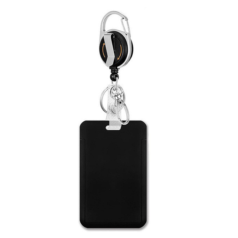 الثقيلة واجب شارة بكرة قابل للسحب من السهل سحب مشبك كم حزام من القماش الأسود حبل معلق