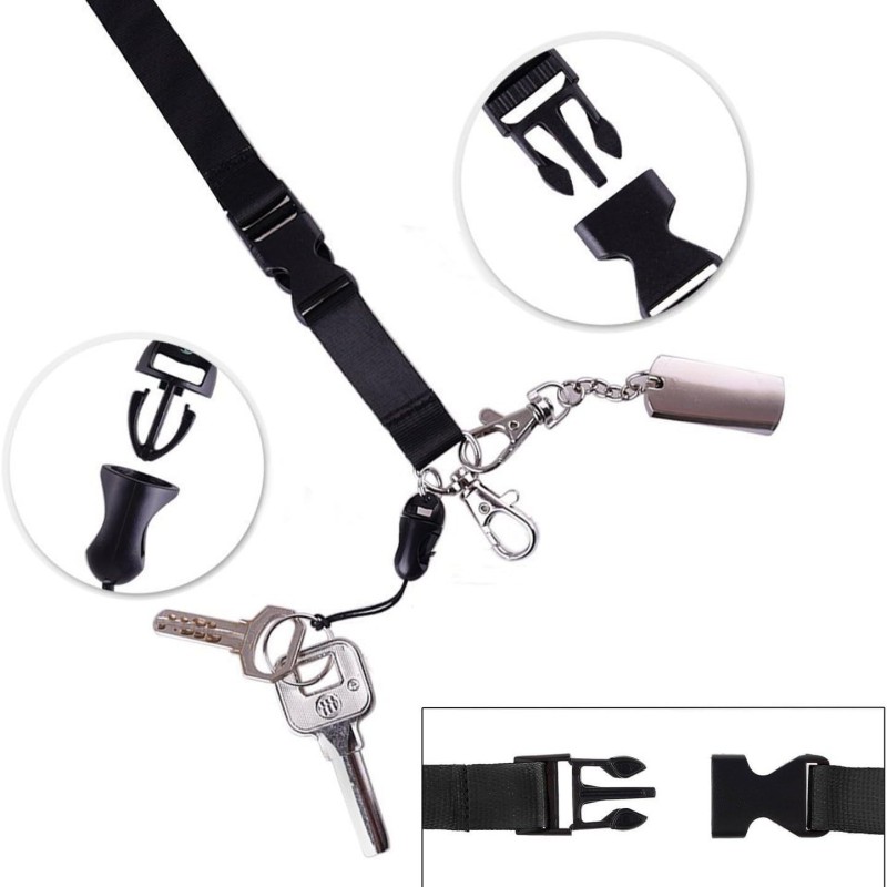 حزام تعليق شفاف مقاوم للماء قابل للفصل، حامل بطاقة هوية للعمل، شارة صدر سهلة السحب، حبل تعليق للهاتف المحمول