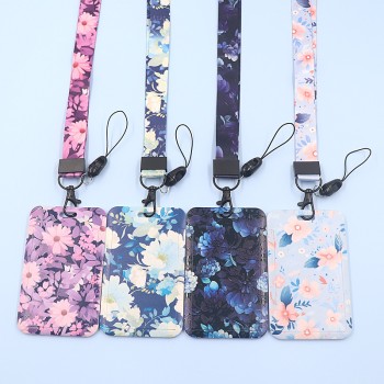 طالب الكرتون زهرة نمط بطاقة مجموعة بطاقة التحكم في الوصول بطاقة النقل العام شنق بطاقة بطاقة الصدر مجموعة بطاقة الهوية بطاقة الأرز في الرياح