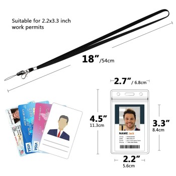 حامل بطاقة هوية الهاتف المحمول، حبل تعليق، بطاقة صدر، حزام تعليق بطاقة العمل، حامل بطاقة مقاوم للماء، وإبزيم لغم أرضي