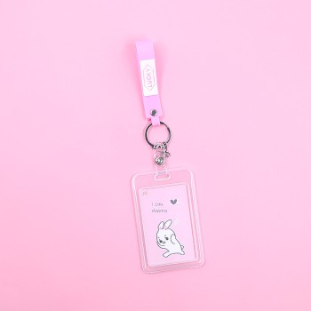 لطيف بطاقة الطالب مجموعة الحرم الجامعي بطاقة وجبة مدخل الحرس شفافة بطاقة حافلة الصدر بطاقة الهوية قصيرة مفتاح سلسلة بطاقة مجموعة