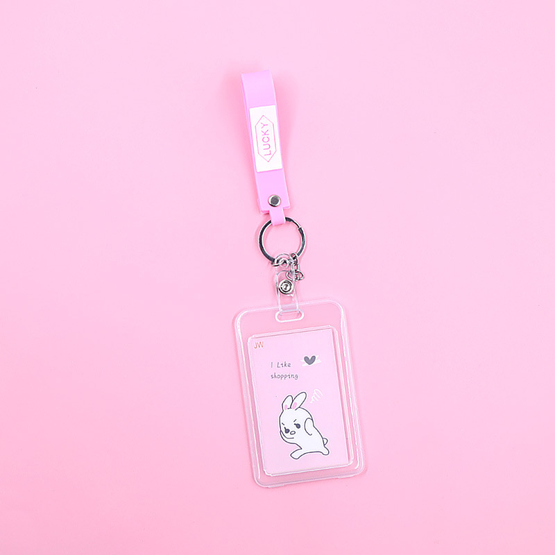 لطيف بطاقة الطالب مجموعة الحرم الجامعي بطاقة وجبة مدخل الحرس شفافة بطاقة حافلة الصدر بطاقة الهوية قصيرة مفتاح سلسلة بطاقة مجموعة