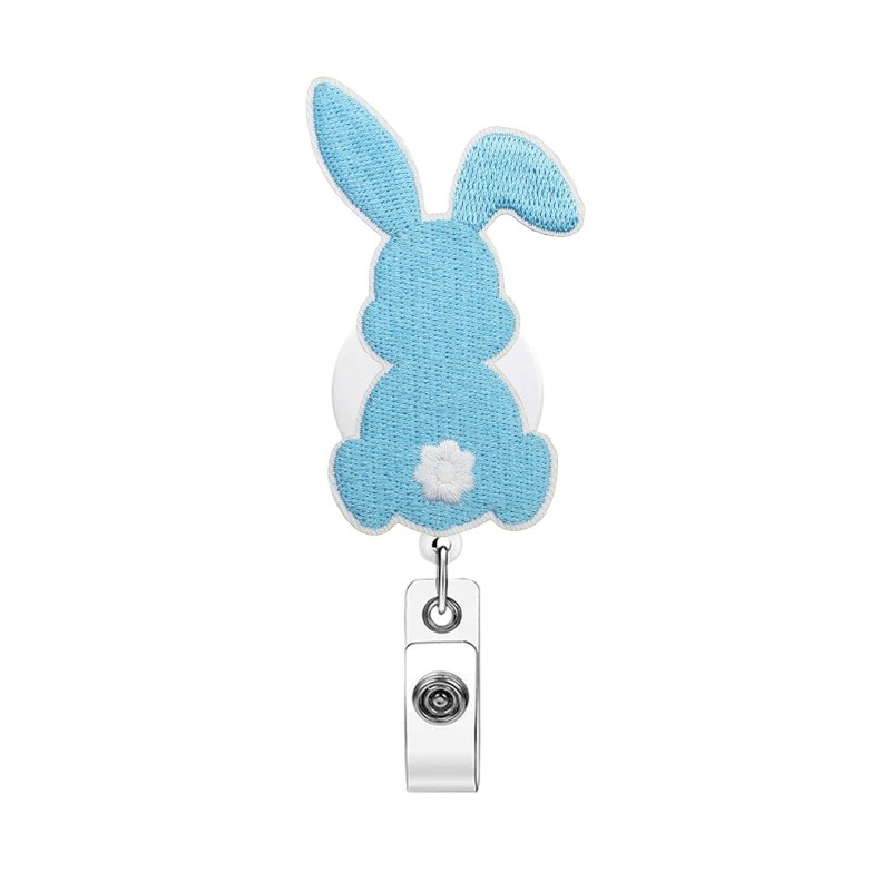 عيد الفصح الأرنب عبر الحدود من السهل سحب مشبك قابل للسحب شارة بكرة التمساح كليب من السهل سحب مشبك الرعاية الصحية هدية