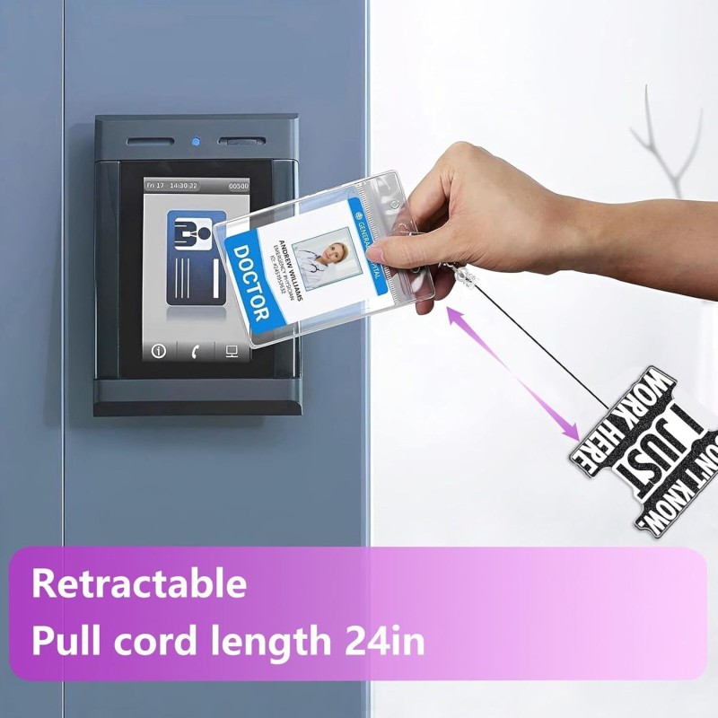 عبر الحدود أنا لا أعرف مثيرة للاهتمام من السهل سحب زر بطاقة هوية دوارة زر الطبيب والممرضات تلسكوبي مجموعة بطاقة الطالب