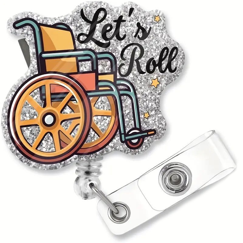 عبر الحدود let ' roll نمط جديد من السهل سحب مشبك مسحوق الاكريليك صقة بطاقة عمل مشبك بكرة قابل للسحب مشبك