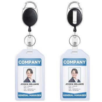 حار بيع عبر الحدود شفافة بطاقة لينة مع بيضاوي الشكل من السهل سحب مشبك قابل للسحب بطاقة الهوية ، بطاقة الصدر بطاقة عمل شفافة