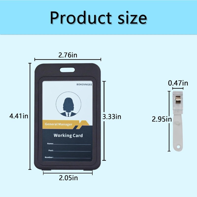 عبر الحدود الساخنة بيع غطاء الوجه للطي مزدوجة الجانب شفافة بروبلين البلاستيك بطاقة الهوية اسم العلامة التجارية بطاقة عمل بطاقة عمل بطاقة غلاف