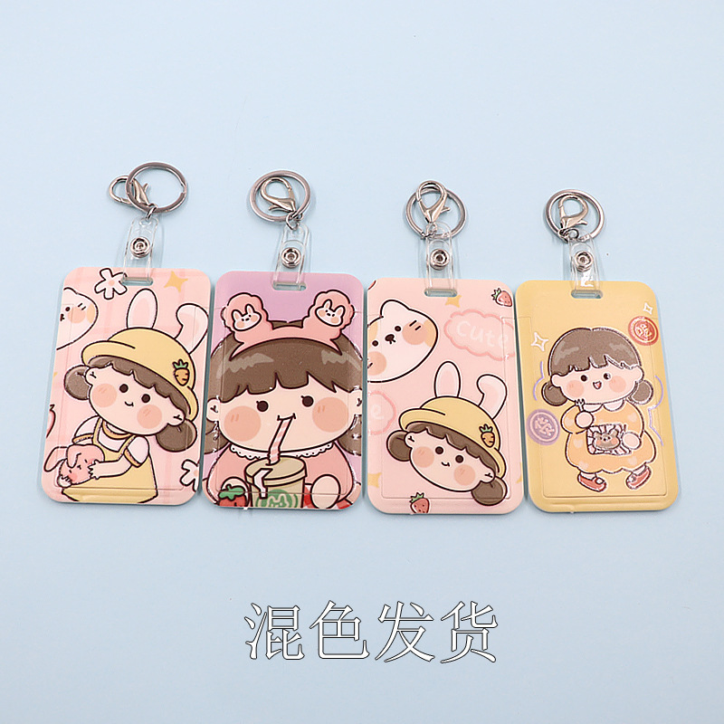 الكرتون انزلاق غطاء بطاقة الطالب كم تعليق الرقبة بطاقة حافلة بطاقة الصدر بطاقة مترو الانفاق بطاقة منع كم حماية الغطاء الصلب