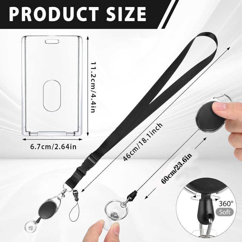 حارّ عمليّة بيع عبر الحدود قابل للسحب أكريليك واضحة بلّوريّة بطاقة مجموعة بطاقة هوية حافلات بطاقة مدخل حارس بطاقة مجموعة [ موبيل فون ] حبل