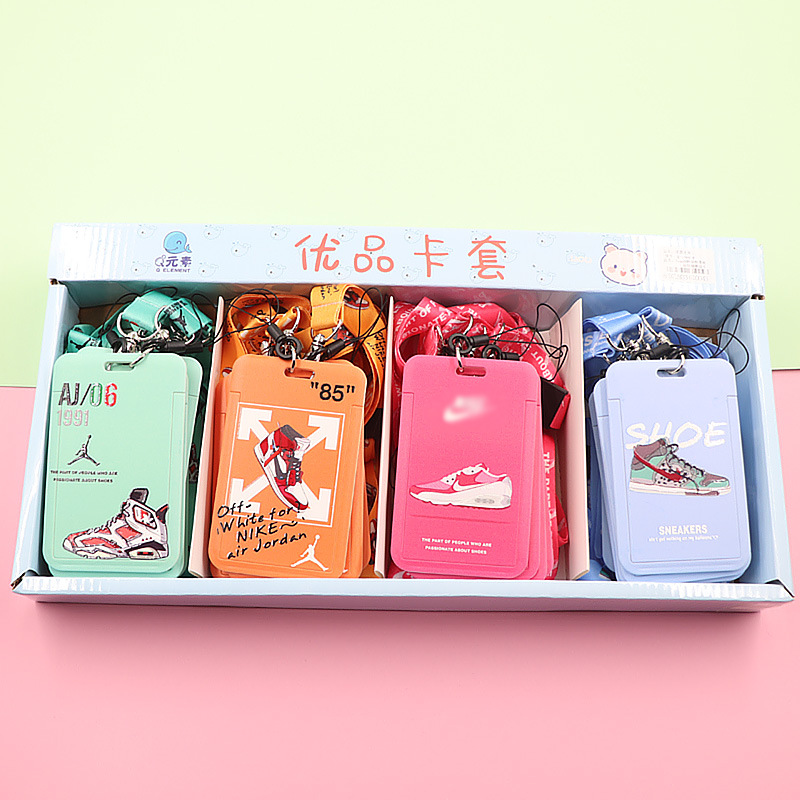 الكرتون انزلاق غطاء بطاقة الطالب مجموعة حافلة بطاقة وجبة بطاقة اسم العلامة التجارية بطاقة التحكم في الوصول مترو الروضة بطاقة نقل مجموعة حبل