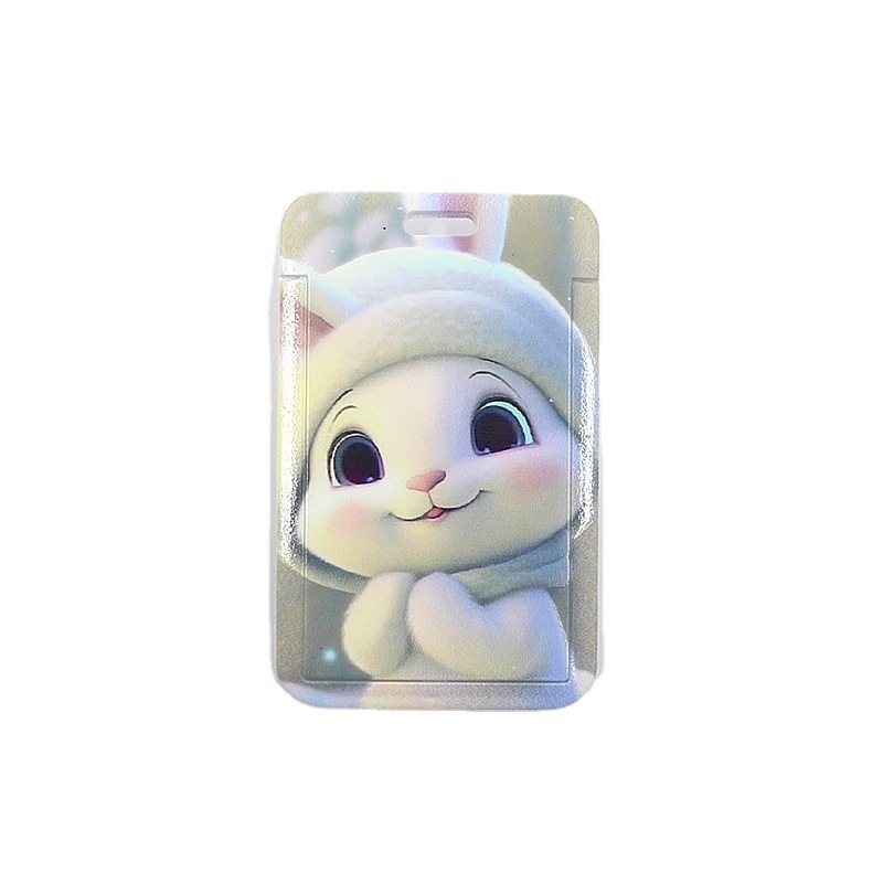 جميل انزلاق غطاء بطاقة الطالب مجموعة عالية اللون قيمة الحرم الجامعي بطاقة التحكم في الوصول بطاقة وجبة مجموعة بطاقة حافلة مجموعة أرنب صغير بطاقة مجموعة مع الحبل