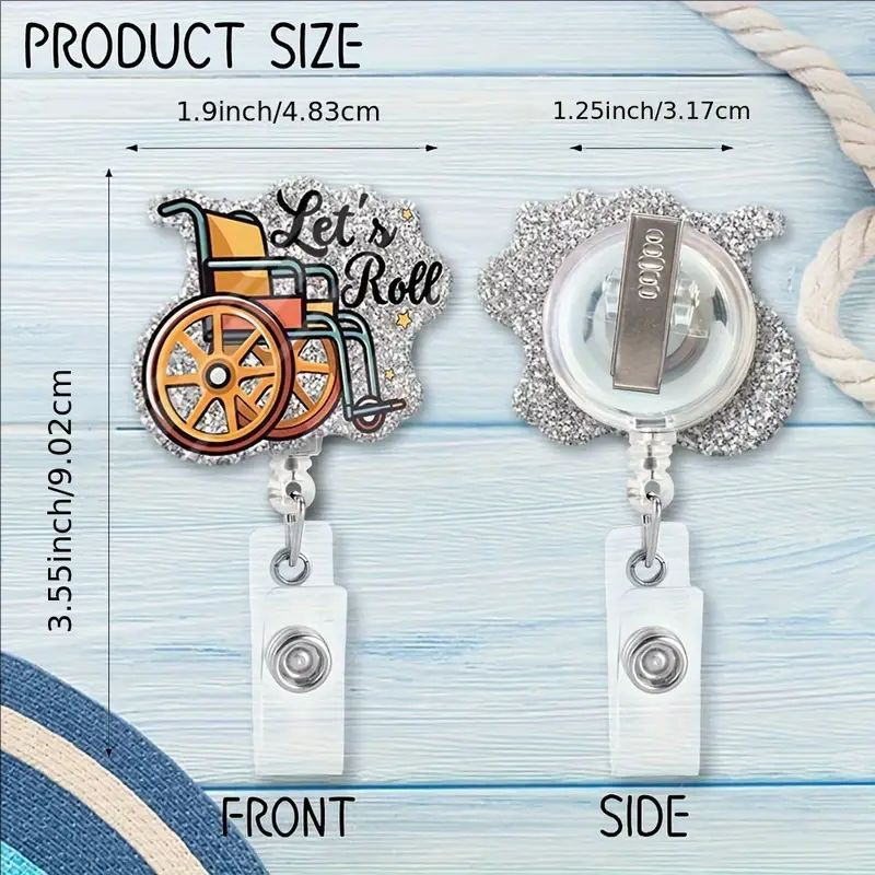 عبر الحدود let ' roll نمط جديد من السهل سحب مشبك مسحوق الاكريليك صقة بطاقة عمل مشبك بكرة قابل للسحب مشبك