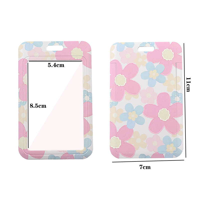 مجموعة بطاقات هوية على شكل زهرة عالية الجمال لرياض الأطفال وحافلة النقل والتحكم في الوصول إلى مترو الأنفاق وبطاقة تعليق على الصدر وسلسلة مفاتيح