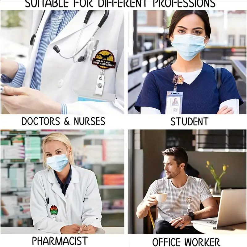 عبر الحدود let ' roll نمط جديد من السهل سحب مشبك مسحوق الاكريليك صقة بطاقة عمل مشبك بكرة قابل للسحب مشبك