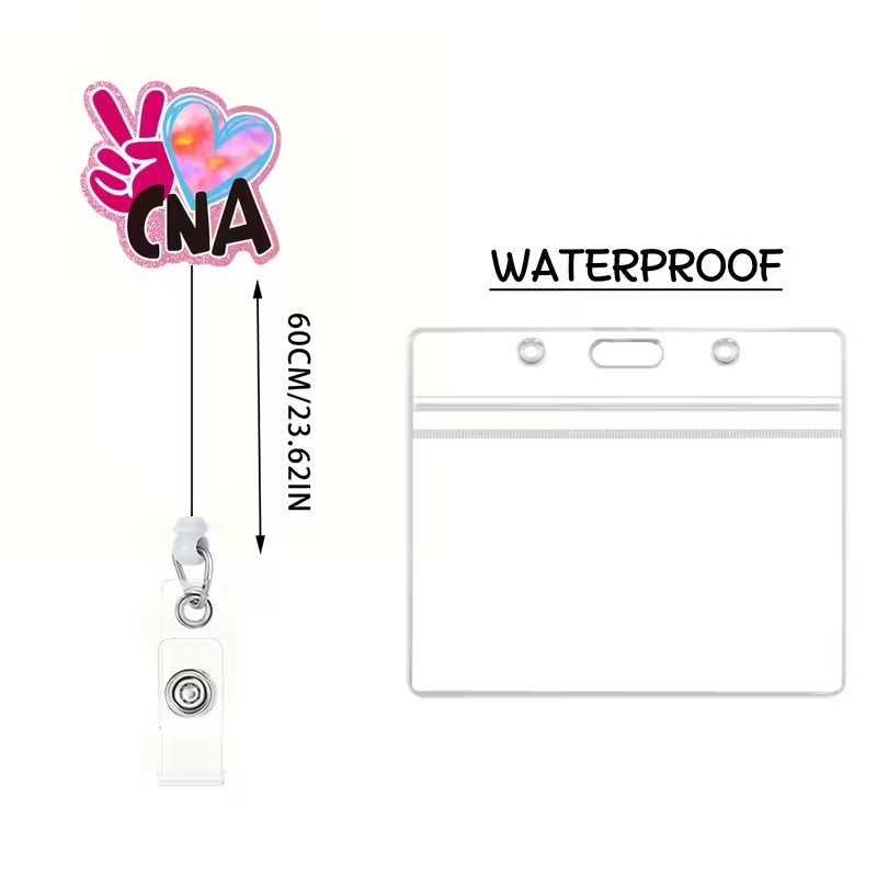 بطاقة هوية ممرضة أكريليك لامعة، شارة اسم الممرضة، شارة صدر الطبيب