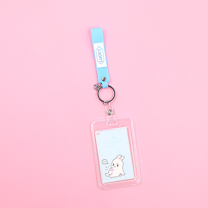 لطيف بطاقة الطالب مجموعة الحرم الجامعي بطاقة وجبة مدخل الحرس شفافة بطاقة حافلة الصدر بطاقة الهوية قصيرة مفتاح سلسلة بطاقة مجموعة