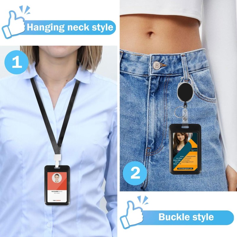 شارة بكرة قابل للسحب من السهل سحب مشبك حزام الظهر كليب البيضاوي من السهل سحب مشبك عمودي بطاقة كم حزام الرقبة شنقا الحبل