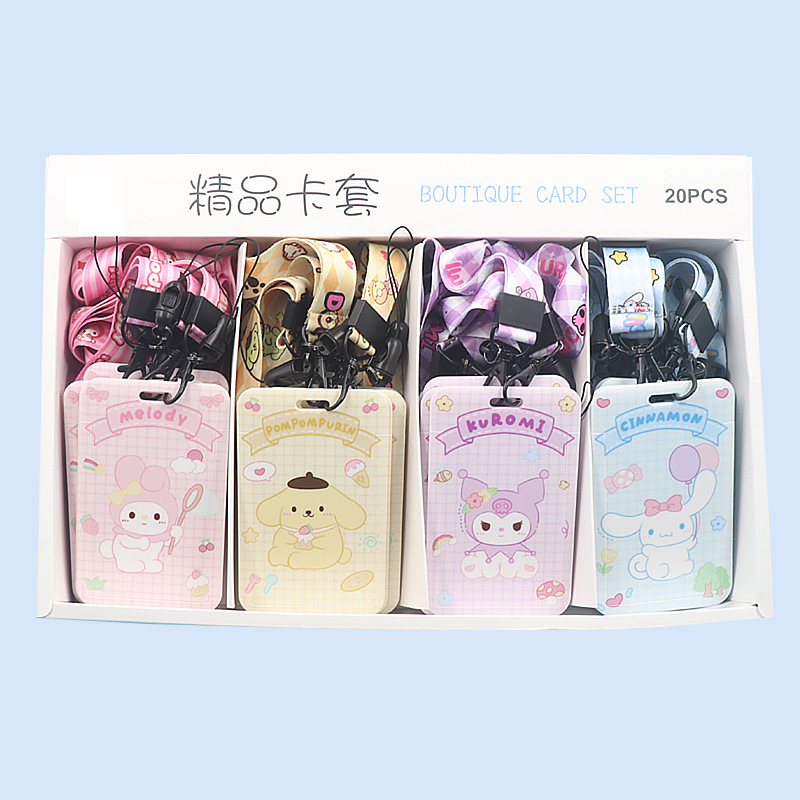 لطيف الكرتون بطاقة الطالب مجموعة سانريو سلسلة الحرم الجامعي بطاقة كارمن بطاقة النقل العام مجموعة عمل بطاقة مجموعة الحبل