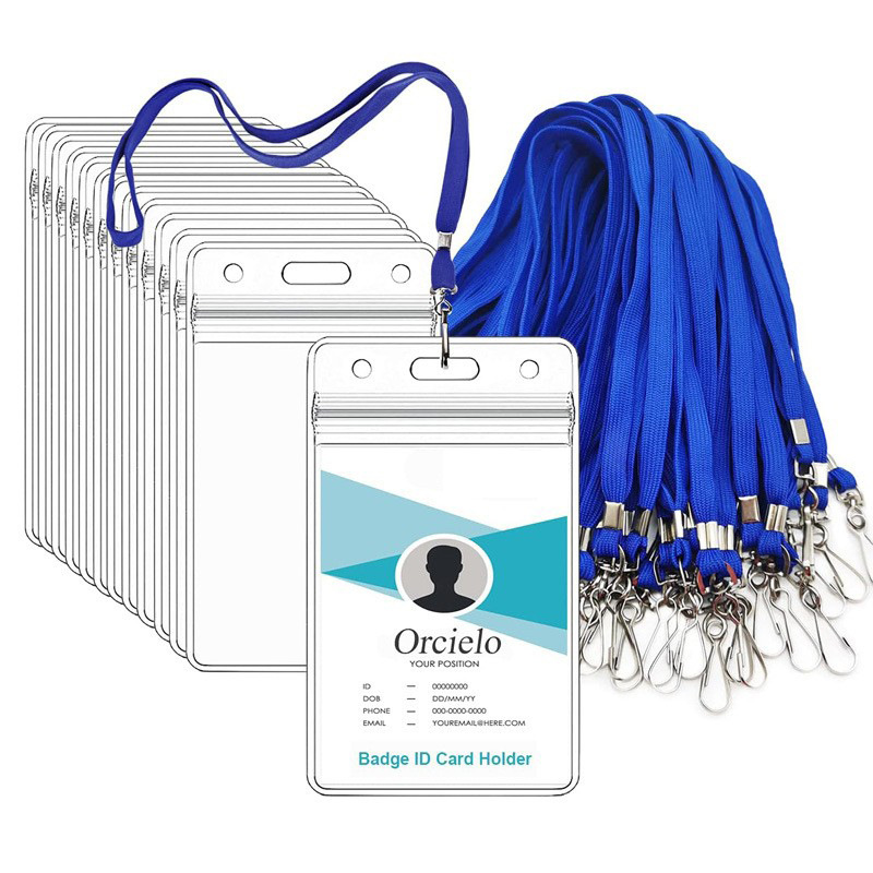 الأمازون Amazon حار بيع بولي كلوريد الفينيل للماء بطاقة الهوية مجموعة حبل الرقبة شنقا حزام الدورية ياء على شكل