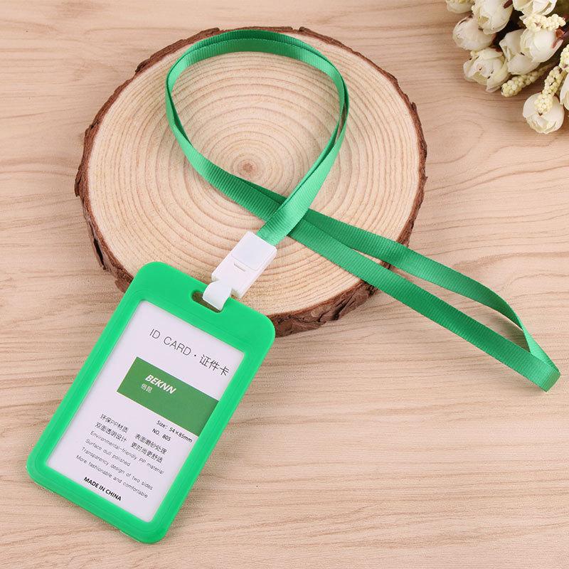 عمل بطاقة الهوية ، بطاقة الصدر ، بطاقة بلاستيكية ، بطاقة هوية الموظفين ، على الوجهين بطاقة شفافة ، حبل معلق