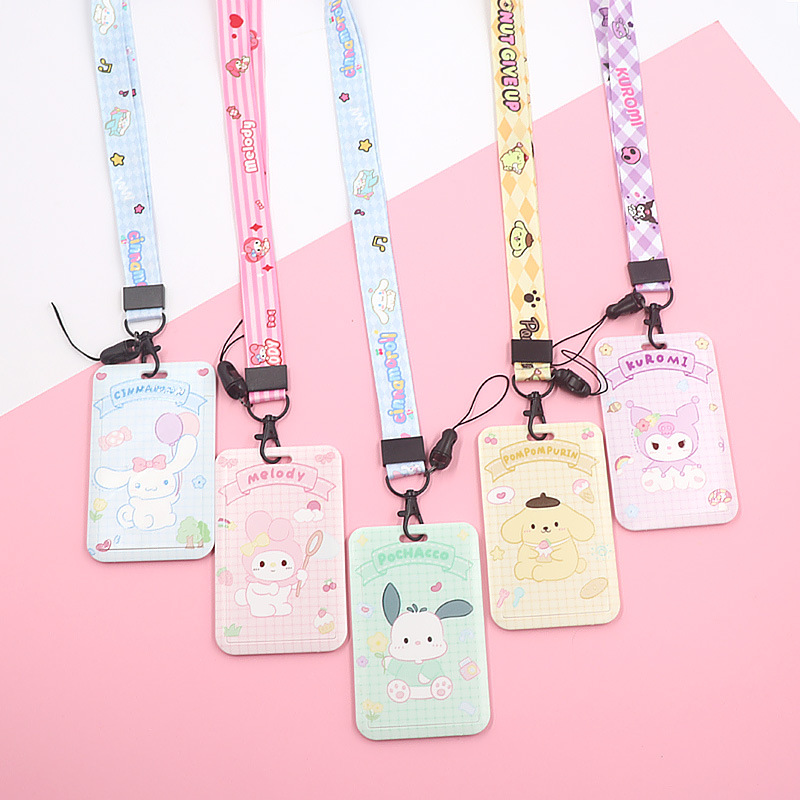 لطيف الكرتون بطاقة الطالب مجموعة سانريو سلسلة الحرم الجامعي بطاقة كارمن بطاقة النقل العام مجموعة عمل بطاقة مجموعة الحبل