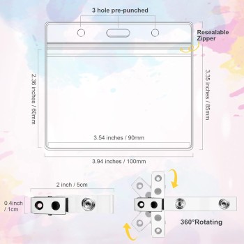مشبك بطاقة عمل شفاف من مادة البولي فينيل كلوريد مقاوم للماء من المطاط الناعم غطاء بطاقة هوية للعمل غطاء بطاقة صندوق بطاقة عمل غطاء بطاقة مصنع مشبك مشبك
