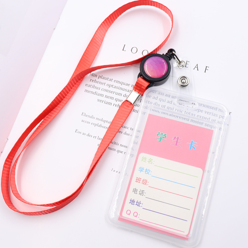 الحرم الجامعي بطاقة شفافة كم مع حبل معلق قابل للسحب بطاقة الهوية بطاقة النقل العام كم كم بطاقة الغداء الصدر بطاقة التحكم في الوصول كم