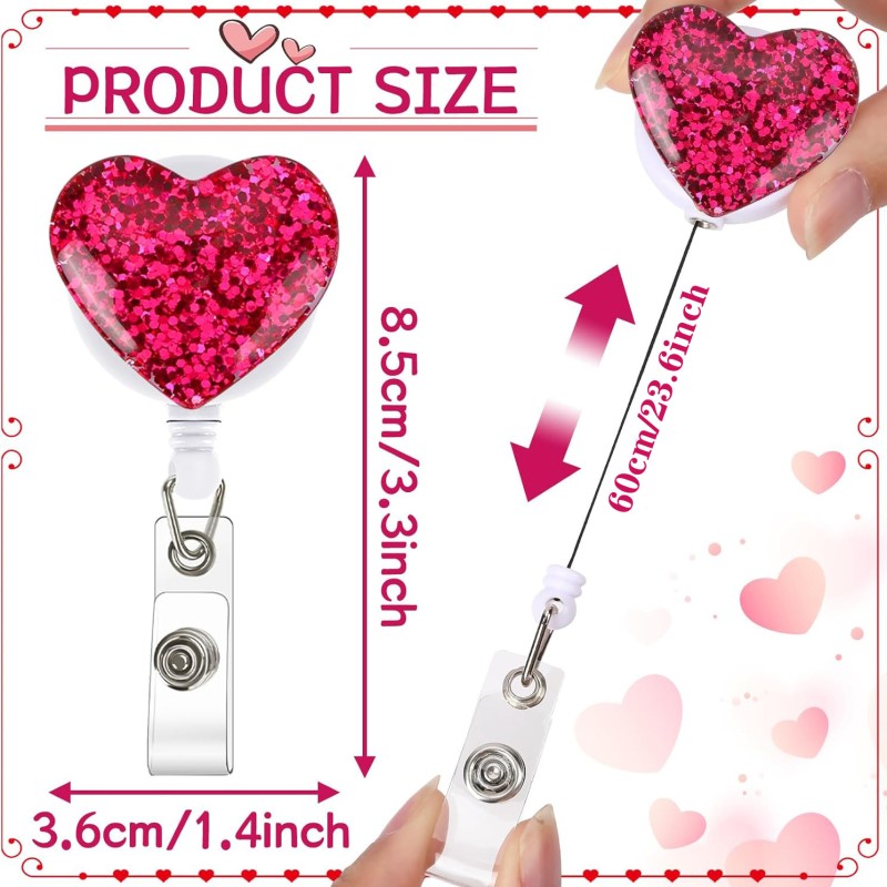 عبر الحدود الجديدة الخوخ الكريستال صقة بطاقة الهوية الدورية مرة أخرى كليب من السهل سحب زر بطاقة الهوية مشبك شارة قابل للسحب