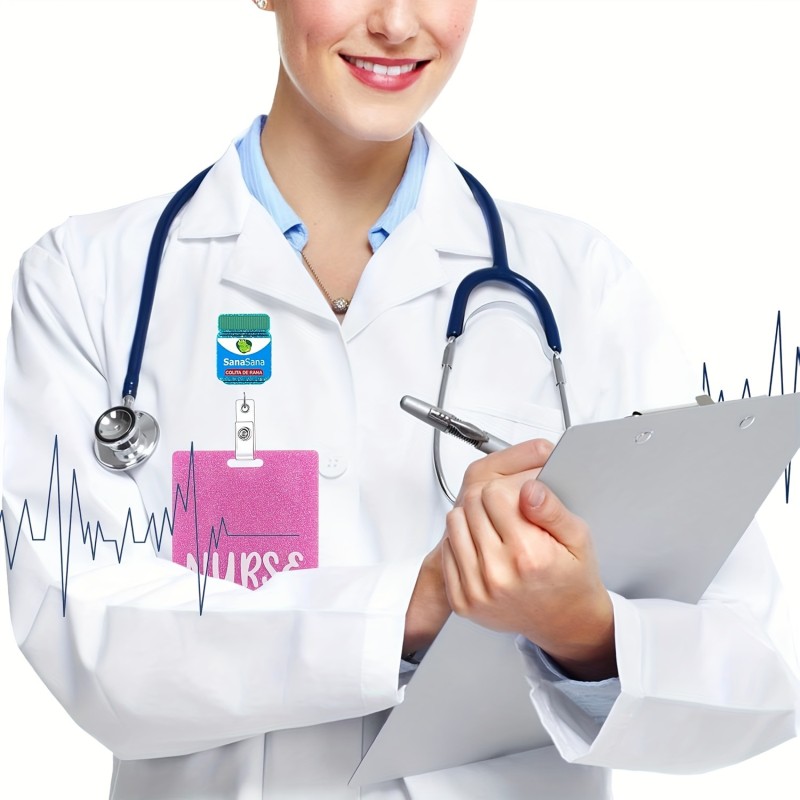 زجاجات أدوية مصنوعة من الأكريليك مع مشابك سهلة السحب، دوارة وسهلة السحب، أطباء وممرضات مع مشابك هوية قابلة للسحب، شارات، مخطوطات، هدايا