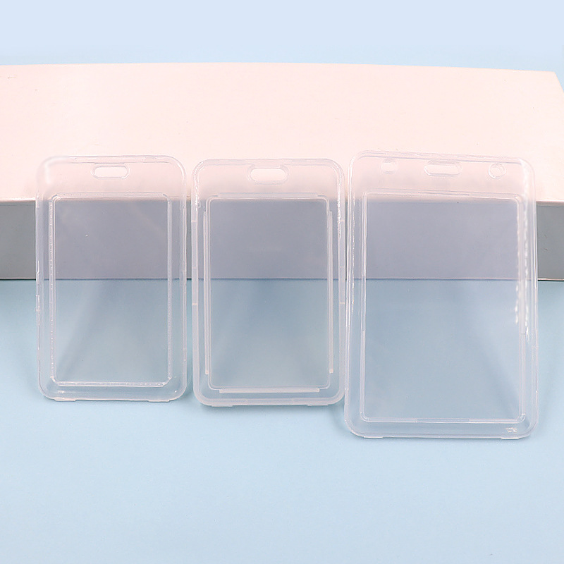 حامل بطاقات لاصق ناعم شفاف مزدوج الجوانب من مادة PVC، حامل بطاقات الهوية، حامل بطاقات الحافلة، بدون حامل بطاقات، حامل بطاقات ورقية للطلاب بالجملة