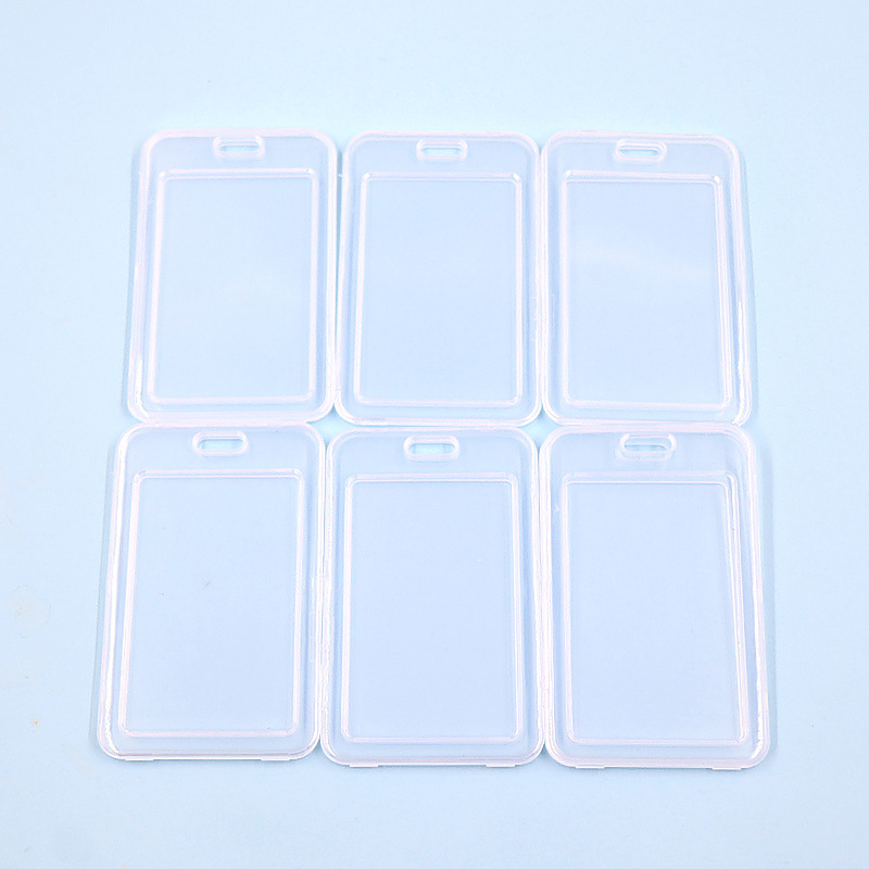 حامل بطاقات لاصق ناعم شفاف مزدوج الجوانب من مادة PVC، حامل بطاقات الهوية، حامل بطاقات الحافلة، بدون حامل بطاقات، حامل بطاقات ورقية للطلاب بالجملة