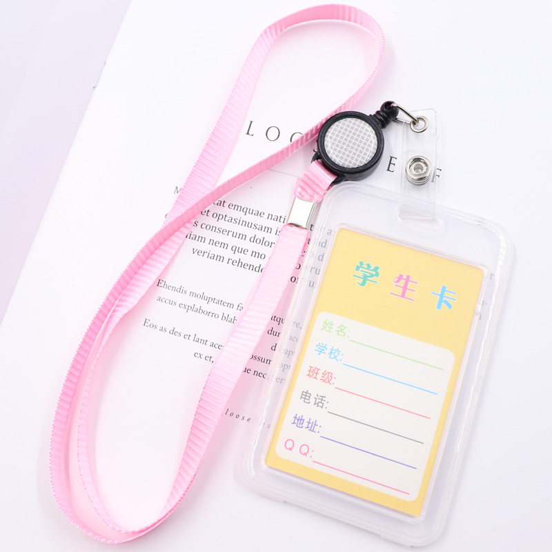 الحرم الجامعي بطاقة شفافة كم مع حبل معلق قابل للسحب بطاقة الهوية بطاقة النقل العام كم كم بطاقة الغداء الصدر بطاقة التحكم في الوصول كم