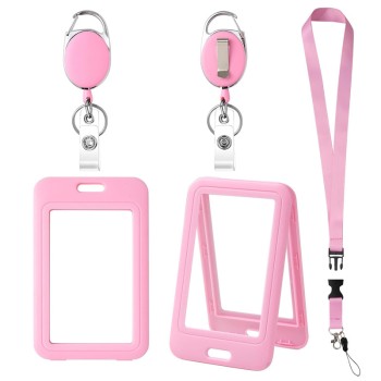 حار بيع عبر الحدود على الوجهين شفافة بي بي بطاقة هوية العلامة التجارية بطاقة غلاف بطاقة الطالب الصدر بطاقة شنقا حزام يمكن أن تكون مطابقة مع الحبل لسحب بسهولة