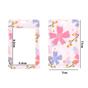 عبر الحدود بطاقة هوية الطالب مجموعة بطاقة الطباعة إدراج زر الحبل نمط زهرة