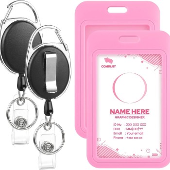 حامل بطاقة الهوية مع غطاء منزلق بإبزيم بيضاوي قابل للسحب، بطاقة حافلة، بطاقة هوية، حامل بطاقة مصنع