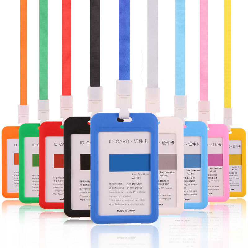 عمل بطاقة الهوية ، بطاقة الصدر ، بطاقة بلاستيكية ، بطاقة هوية الموظفين ، على الوجهين بطاقة شفافة ، حبل معلق