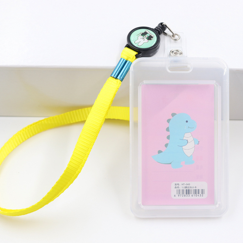 غطاء بطاقة توسيع سميكة للطلاب مع حبل تعليق 0.5 سم بطاقة إلكترونية سميكة بطاقة حافلة بطاقة وجبة الطالب غطاء بطاقة الدخول