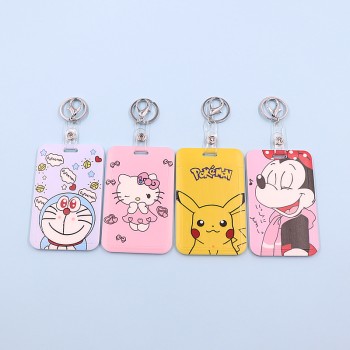 بطاقة مجموعة الحرم الجامعي بطاقة الطالب بطاقة وجبة بطاقة التحكم في الوصول إلى وسائل النقل العام بطاقة قصيرة انزلاق غطاء بيكاتشو مع مفتاح سلسلة الكرتون تصميم