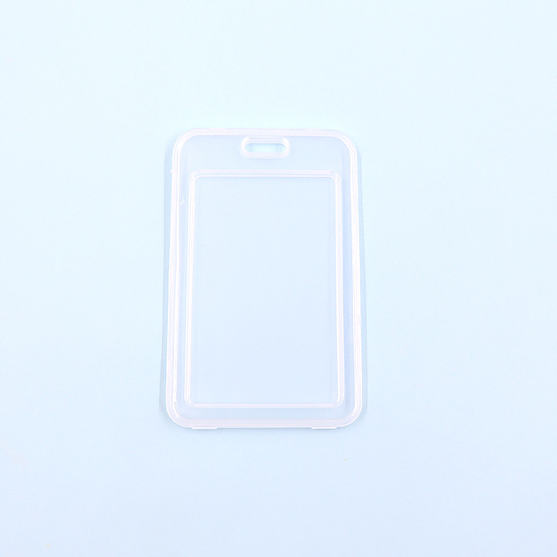 حامل بطاقات لاصق ناعم شفاف مزدوج الجوانب من مادة PVC، حامل بطاقات الهوية، حامل بطاقات الحافلة، بدون حامل بطاقات، حامل بطاقات ورقية للطلاب بالجملة