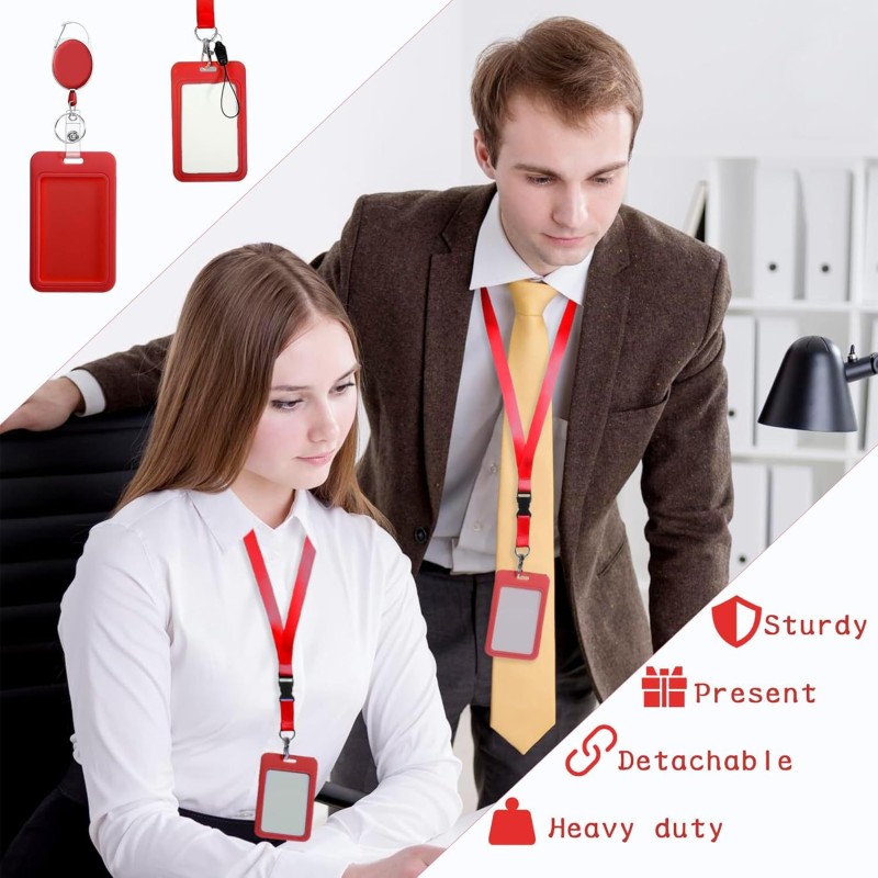 بطاقة الهوية عبر الحدود مع مجموعة حبل معلق العنق متداخلة مشبك مجموعة بطاقة هوية الموظف بطاقة الصدر بطاقة حافلة مجموعة العلامة التجارية