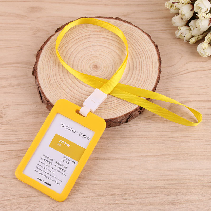 عمل بطاقة الهوية ، بطاقة الصدر ، بطاقة بلاستيكية ، بطاقة هوية الموظفين ، على الوجهين بطاقة شفافة ، حبل معلق