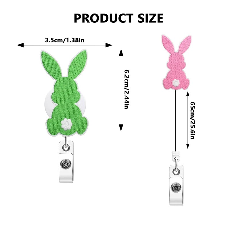 عيد الفصح الأرنب عبر الحدود من السهل سحب مشبك قابل للسحب شارة بكرة التمساح كليب من السهل سحب مشبك الرعاية الصحية هدية