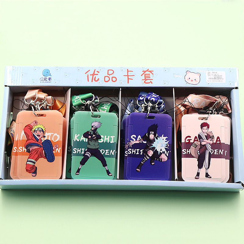 ناروتو الظل النينجا بطاقة الرسوم المتحركة مجموعة من الطلاب في الحرم الجامعي الوصول إلى مترو الانفاق بطاقة الطعام شنقا الرقبة بطاقة حافلة حبل نقل بطاقة قذيفة الثابت