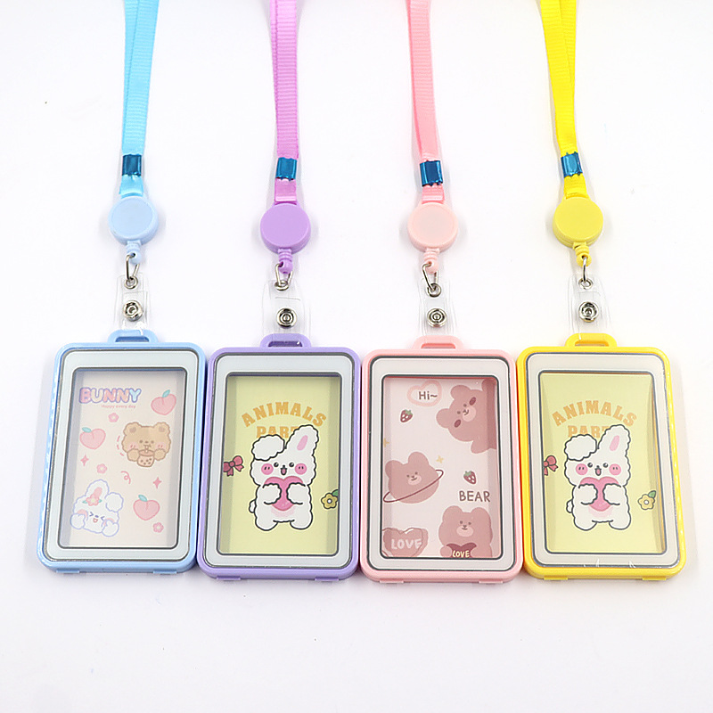 الحرم الجامعي بطاقة الطالب مجموعة من السهل سحب زر 0.5cm سميكة بطاقة بطاقة الهوية الإلكترونية بطاقة حافلة بطاقة التحكم في الوصول مجموعة من الحبل