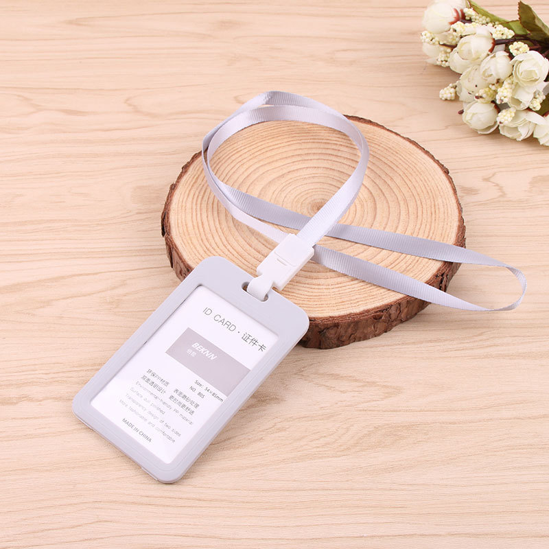 عمل بطاقة الهوية ، بطاقة الصدر ، بطاقة بلاستيكية ، بطاقة هوية الموظفين ، على الوجهين بطاقة شفافة ، حبل معلق