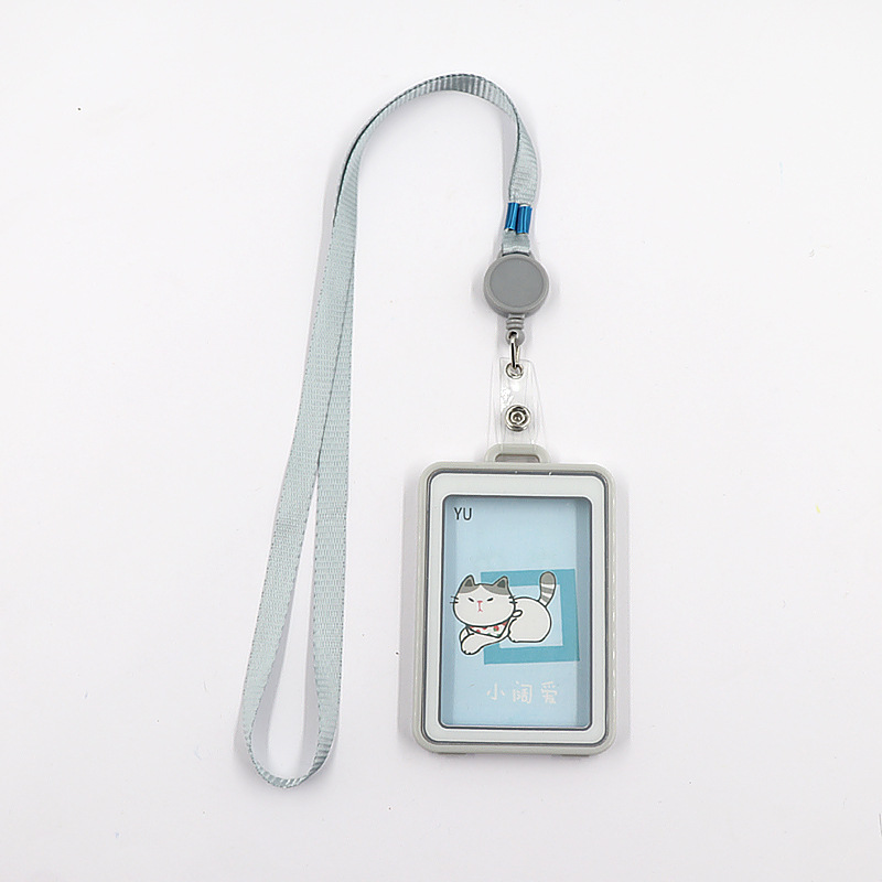 الحرم الجامعي بطاقة الطالب مجموعة من السهل سحب زر 0.5cm سميكة بطاقة بطاقة الهوية الإلكترونية بطاقة حافلة بطاقة التحكم في الوصول مجموعة من الحبل