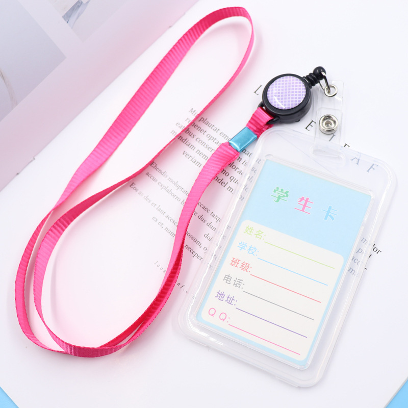 الحرم الجامعي بطاقة شفافة كم مع حبل معلق قابل للسحب بطاقة الهوية بطاقة النقل العام كم كم بطاقة الغداء الصدر بطاقة التحكم في الوصول كم