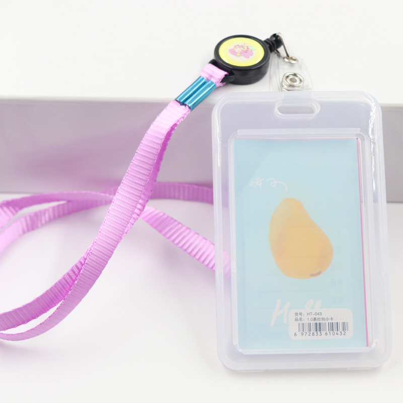 غطاء بطاقة توسيع سميكة للطلاب مع حبل تعليق 0.5 سم بطاقة إلكترونية سميكة بطاقة حافلة بطاقة وجبة الطالب غطاء بطاقة الدخول