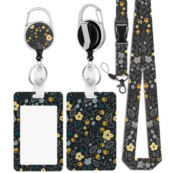 بطاقة العمل عبر الحدود من قطعة واحدة مع حبل معلق العنق تلسكوبي مشبك الموظفين بطاقة الصدر بطاقة حافلة مجموعة العلامة التجارية الأرز